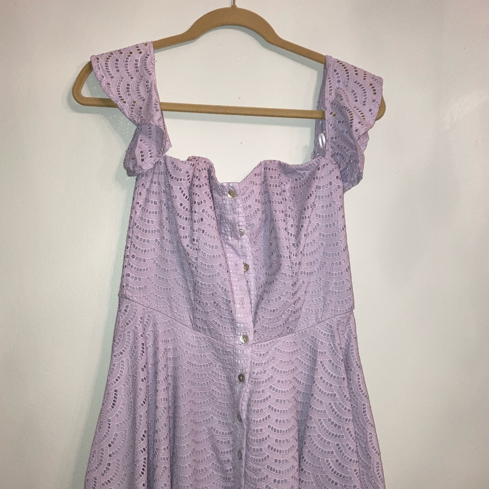 Gianni binni flare dress lavender